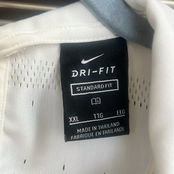 NIKE WMNS DRIFIT POLO GOLF SHIRT BLEND ACE SLEEVELESS COLLARED JAQUARD,WHITE XXL - Picture 8 of 13